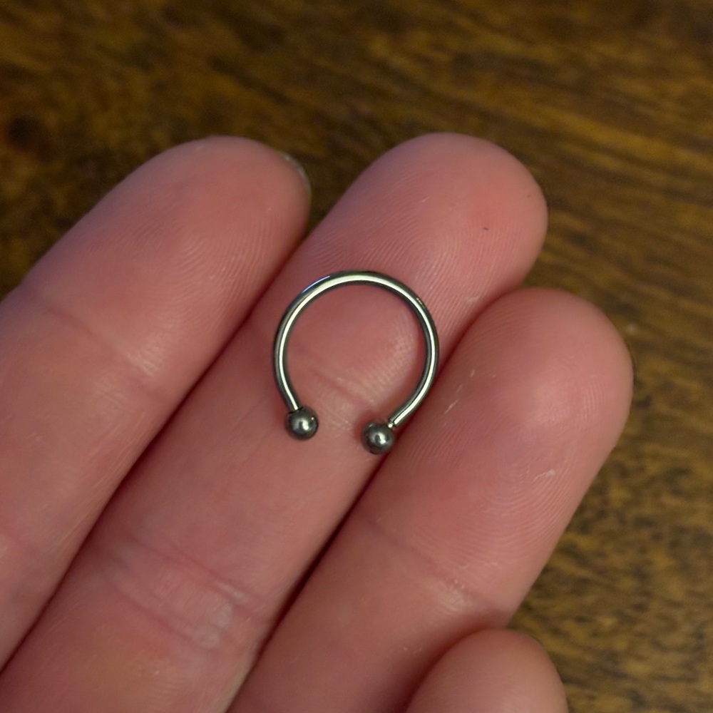 Titanium Horseshoe Nose Ring